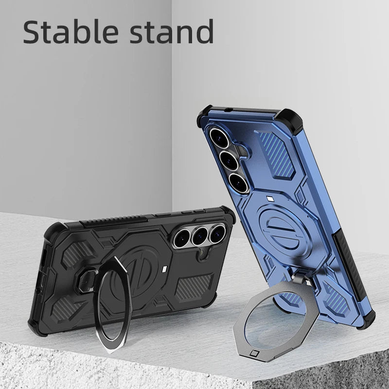 Mobilcover til Samsung Galaxy med Ring Holder - Robust Beskyttelse og Praktisk Design 4