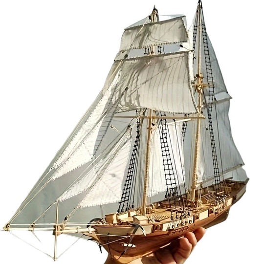 Model Sejlbåd Detaljeret 3D Puslespil 3