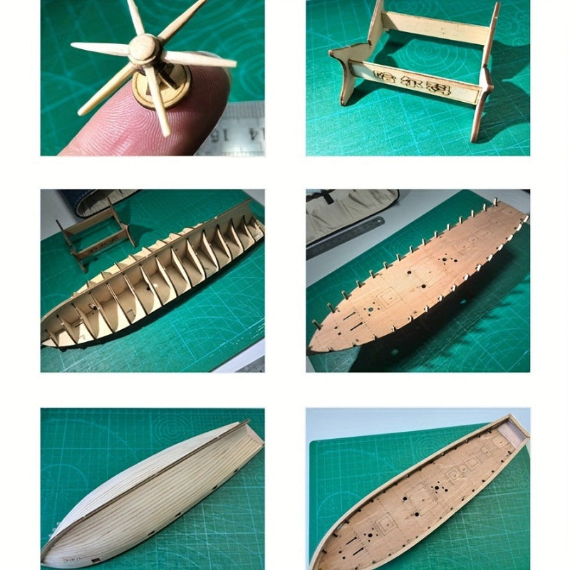 Model Sejlbåd Detaljeret 3D Puslespil 4
