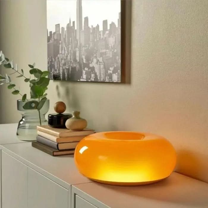 Moderne Bordlampe Donut Design 0