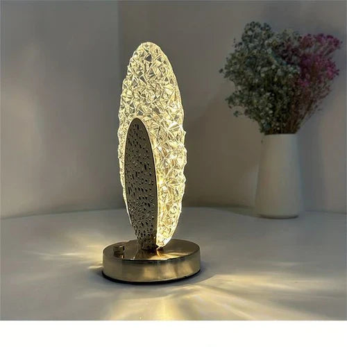 Moderne Bordlampe Uden Ledning i Peacock Design med Justerbar Lysstyrke 1