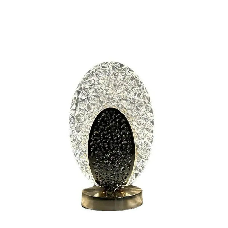 Moderne Bordlampe Uden Ledning i Peacock Design med Justerbar Lysstyrke 2
