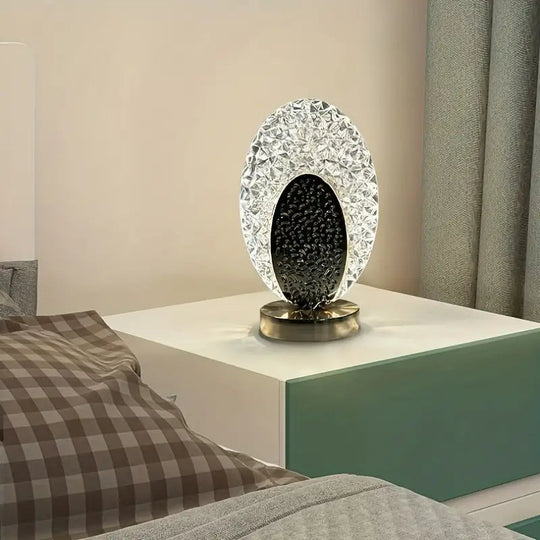Moderne Bordlampe Uden Ledning i Peacock Design med Justerbar Lysstyrke 4
