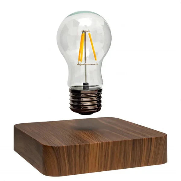 Moderne Bordlampe med Flydende Design og Valnøddebasis 2