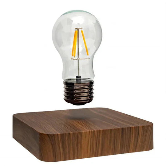 Moderne Bordlampe med Flydende Design og Valnøddebasis 2