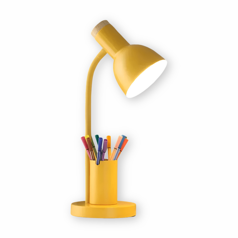 Moderne Bordlampe med Penneholder og Justerbart Lys til Skrivebord 10