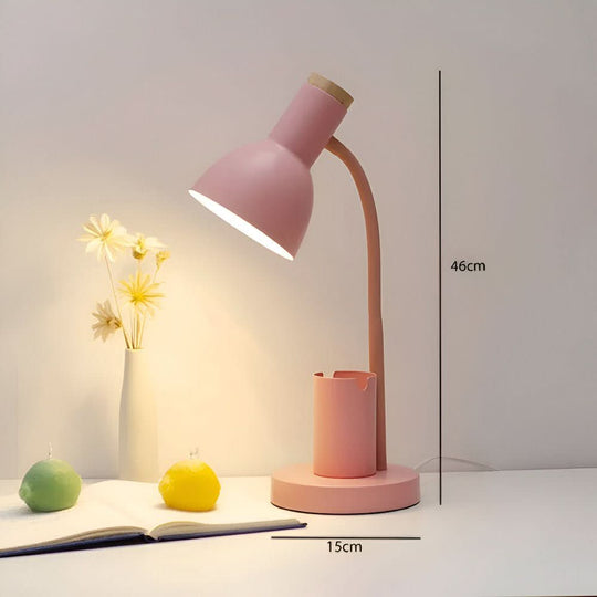 Moderne Bordlampe med Penneholder og Justerbart Lys til Skrivebord 8