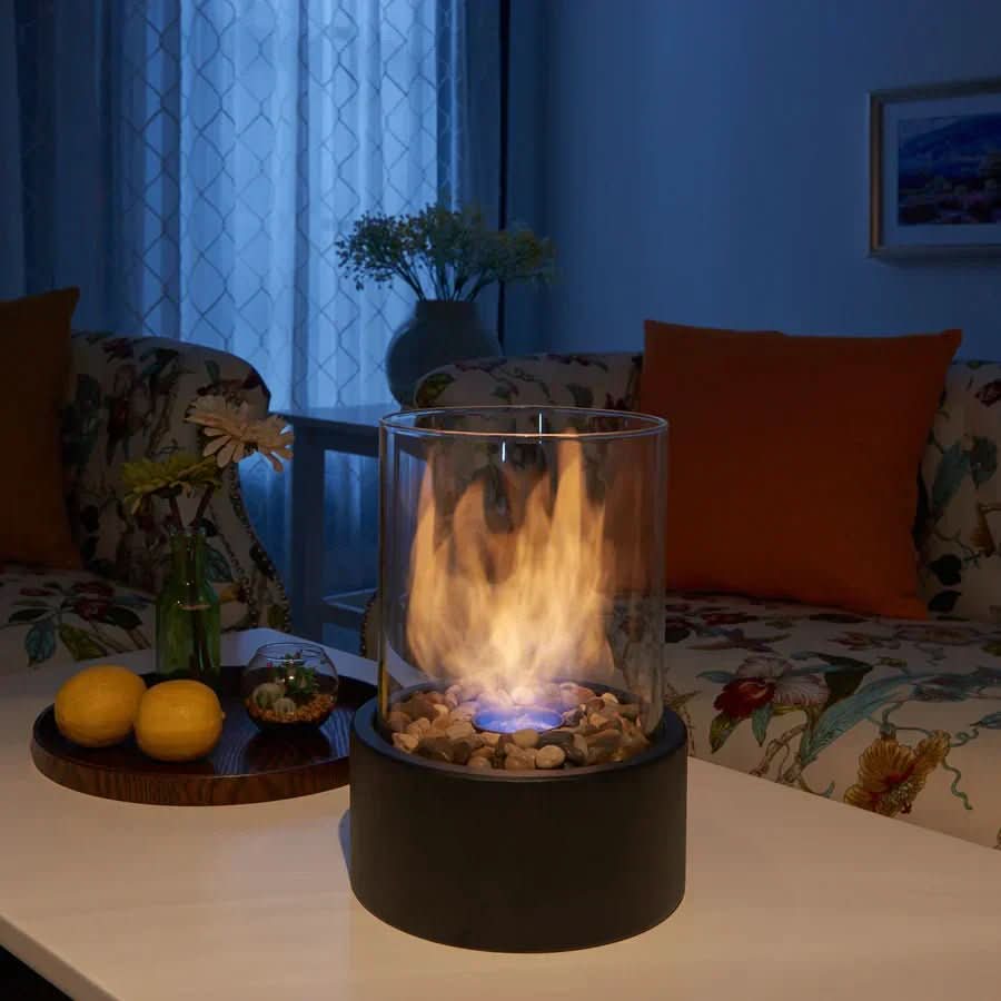 Moderne Bordpejs med Ægte Flammer 3