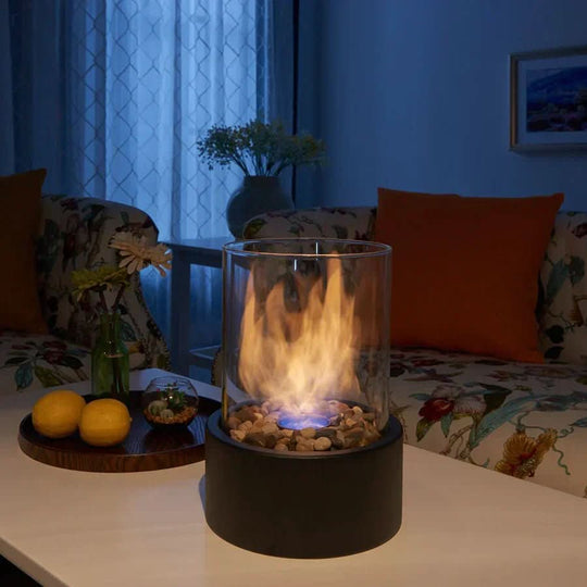 Moderne Bordpejs med Ægte Flammer 3