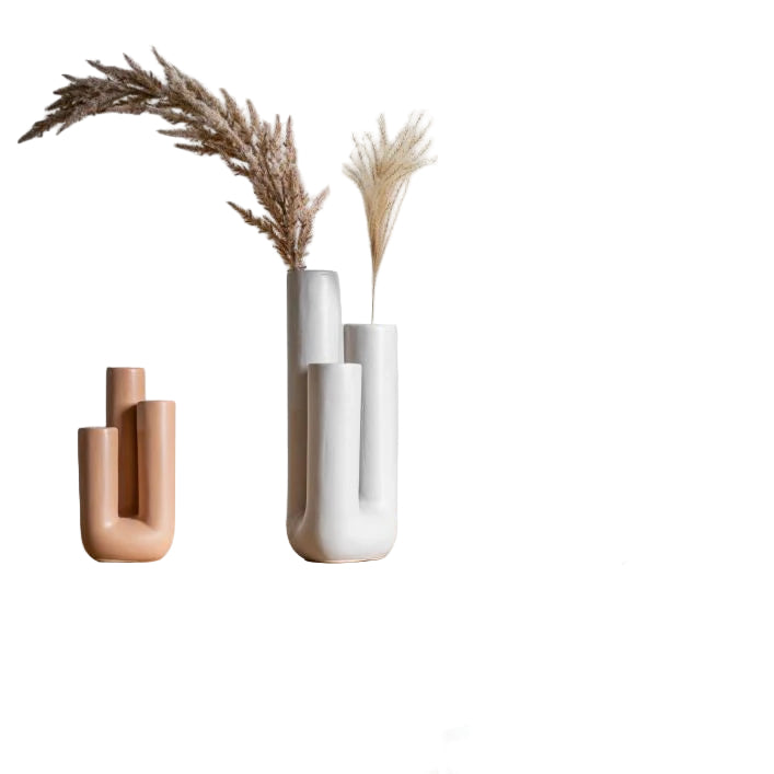 Moderne Dekorativ Vase Tredobbel Design 0