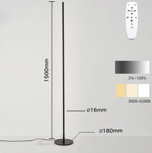 Moderne Gulvlampe Minimalistisk Design 7