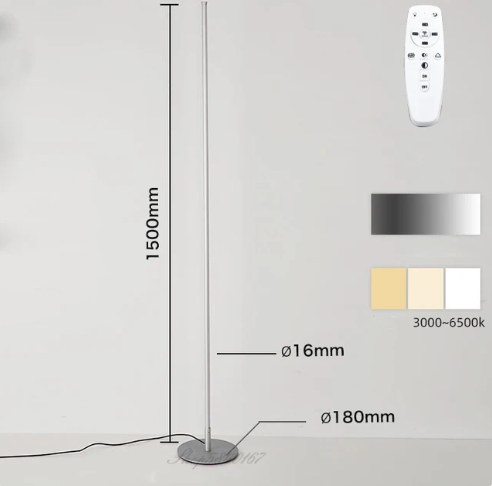 Moderne Gulvlampe Minimalistisk Design 8