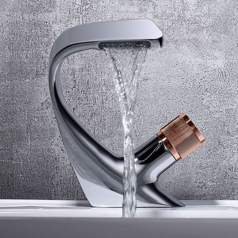 Moderne Håndvaskarmatur med Vandfaldsdesign 5
