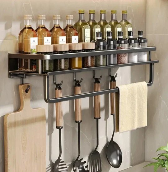 Moderne Køkkenhylde med Pladsbesparende Design 3