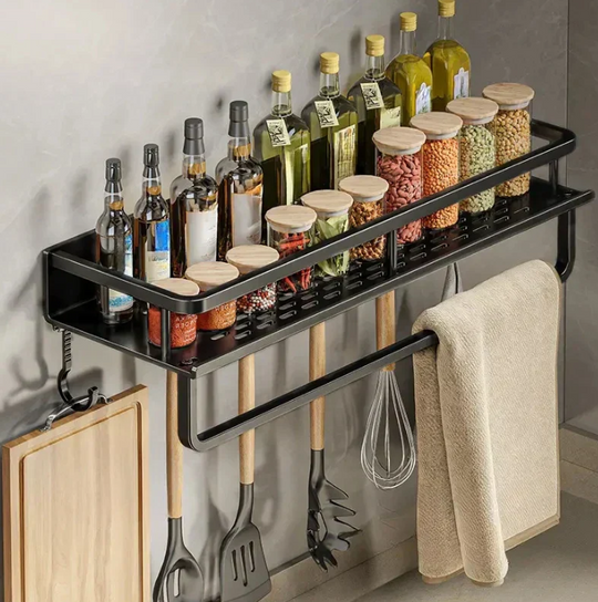 Moderne Køkkenhylde med Pladsbesparende Design 5