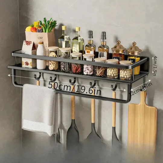 Moderne Køkkenhylde med Pladsbesparende Design 8