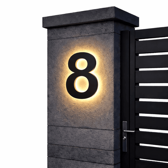Moderne LED Husnummer til Indgangspartier 13