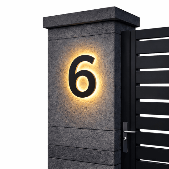 Moderne LED Husnummer til Indgangspartier 14