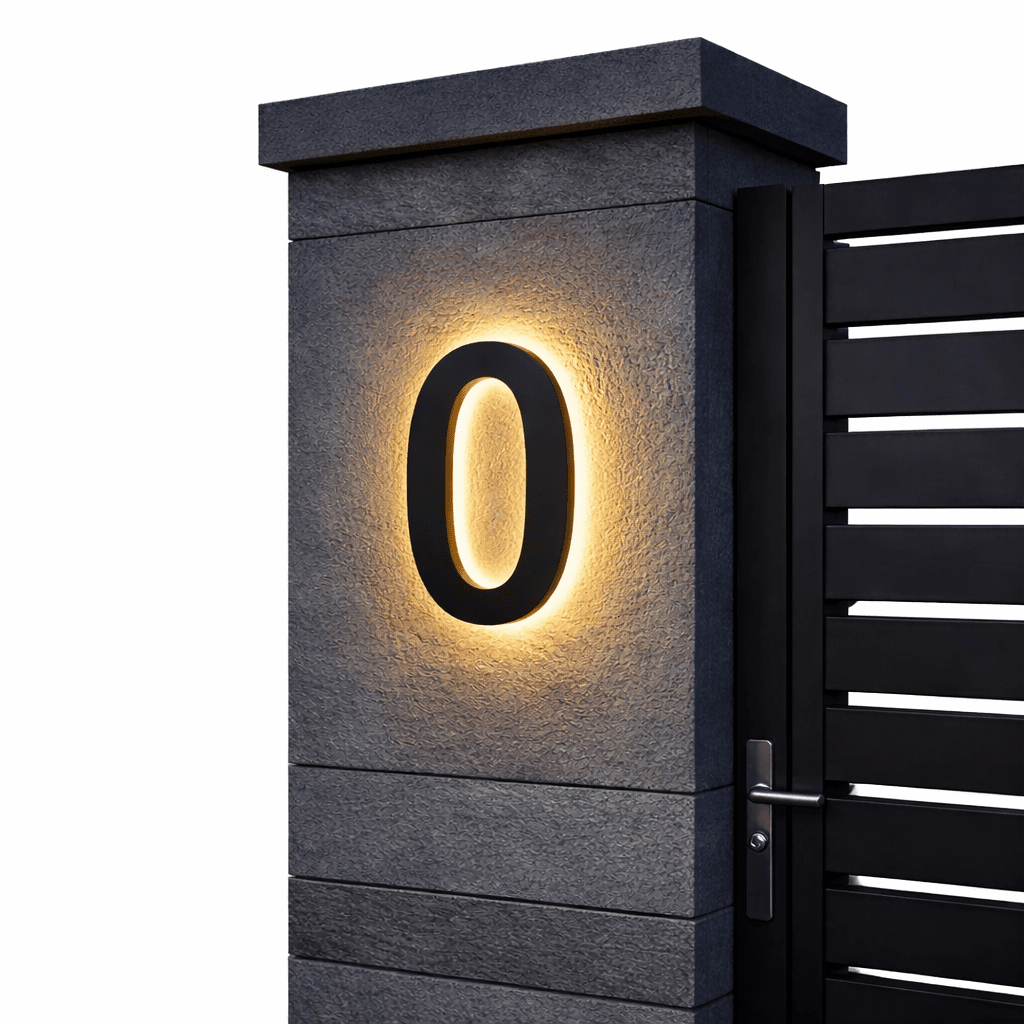 Moderne LED Husnummer til Indgangspartier 7