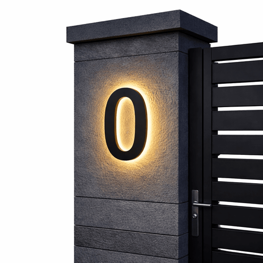 Moderne LED Husnummer til Indgangspartier 7