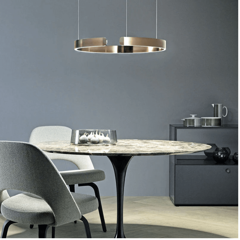 Moderne LED Pendel Lys Cirkulær Design 0