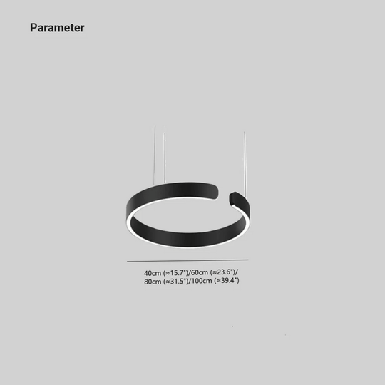 Moderne LED Pendel Lys Cirkulær Design 5