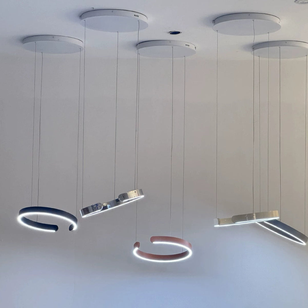 Moderne LED Pendel Lys Cirkulær Design 6