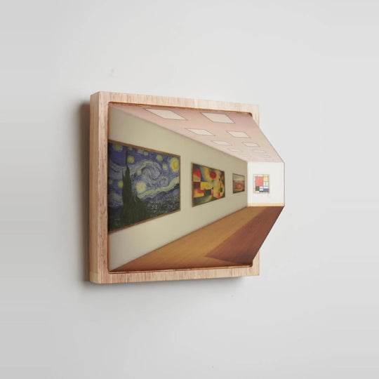 Moderne LED Vægkunst Lampe Med 3D Lysmønstre 1