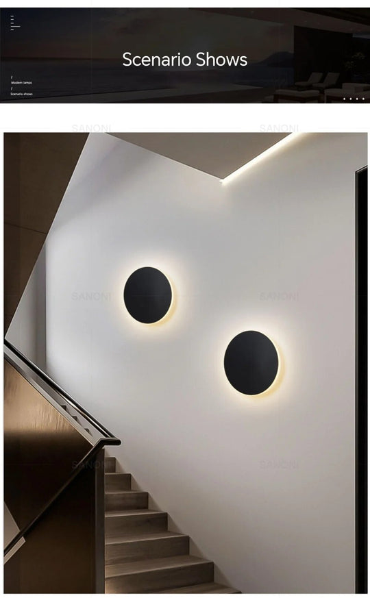 Moderne LED Væglampe Minimalistisk Design 7