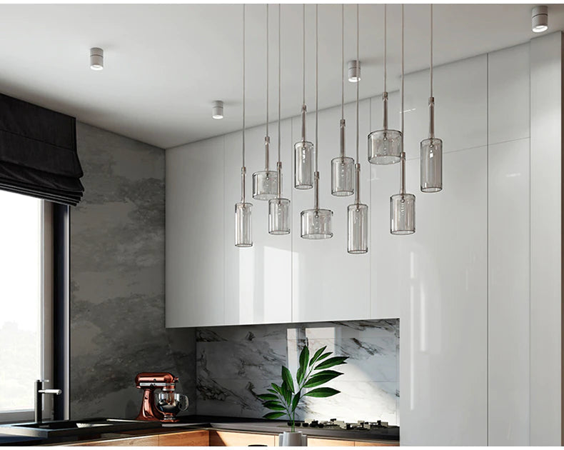 Moderne Loftlampe til Spisebord - LED Pendellampe med Stilrent Design 3