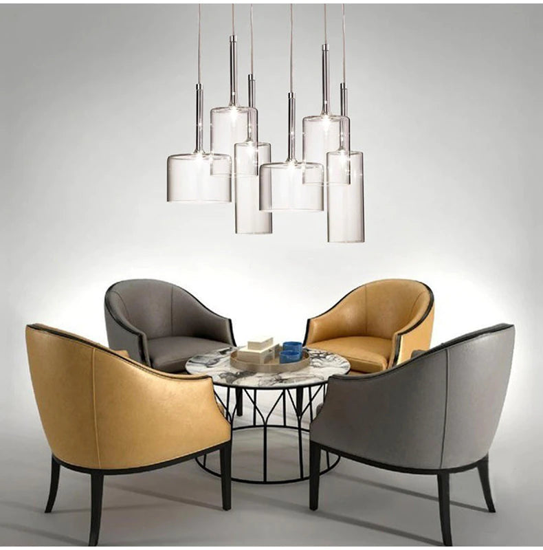 Moderne Loftlampe til Spisebord - LED Pendellampe med Stilrent Design 4