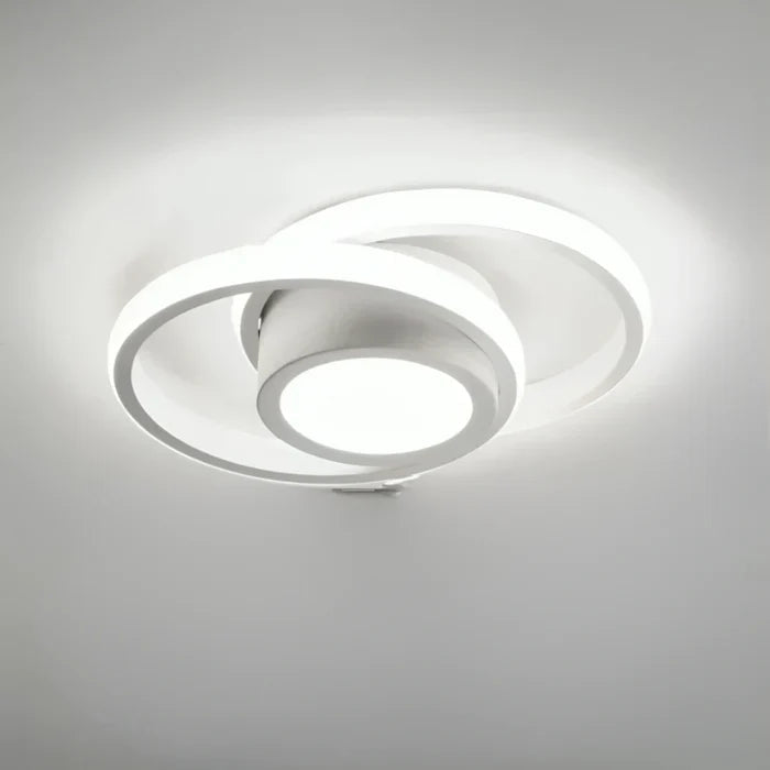Moderne Loftslampe med Dobbeltring Design 0