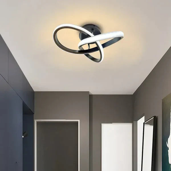 Moderne Loftslampe med Dobbeltring Design 1