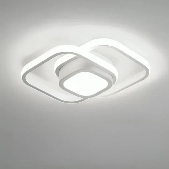 Moderne Loftslampe med Dobbeltring Design 10