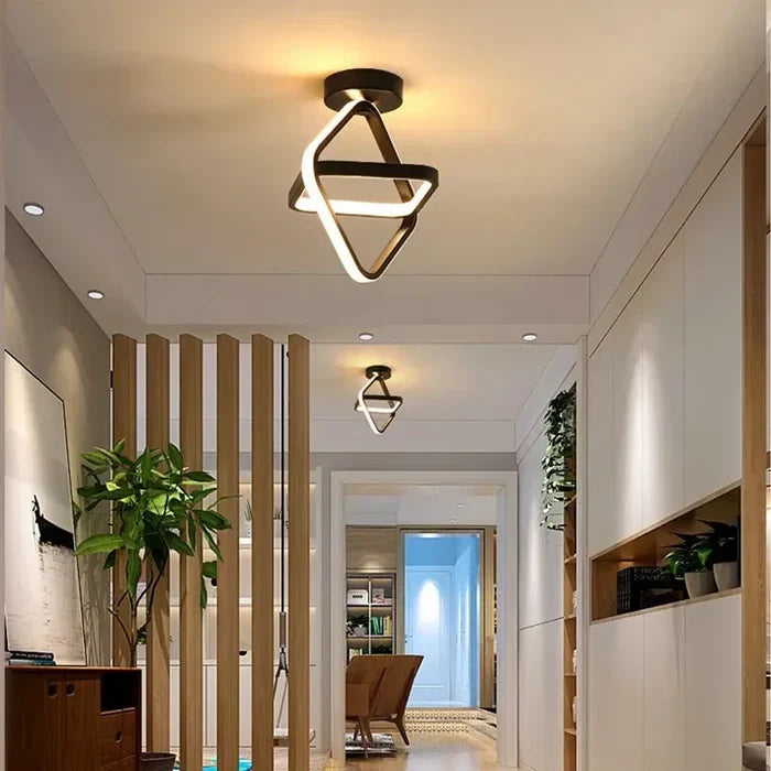 Moderne Loftslampe med Dobbeltring Design 2