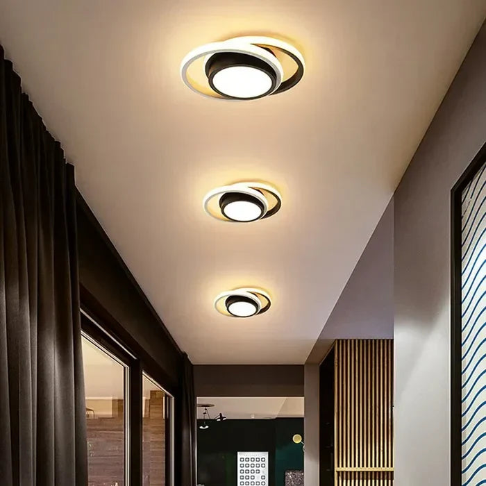 Moderne Loftslampe med Dobbeltring Design 3