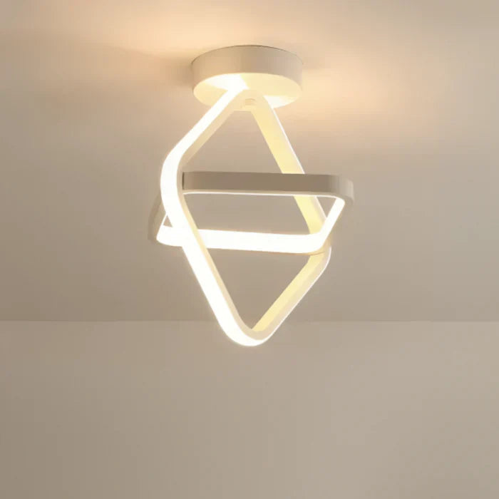 Moderne Loftslampe med Dobbeltring Design 5