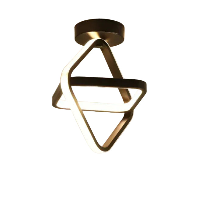 Moderne Loftslampe med Dobbeltring Design 6