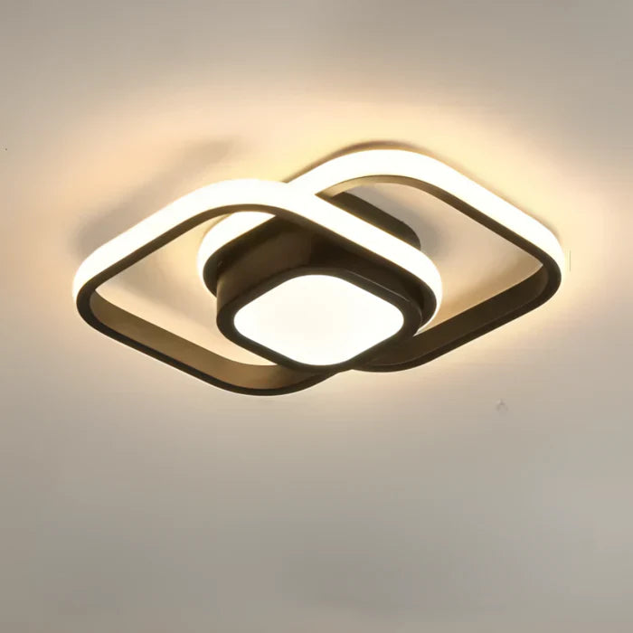 Moderne Loftslampe med Dobbeltring Design 8