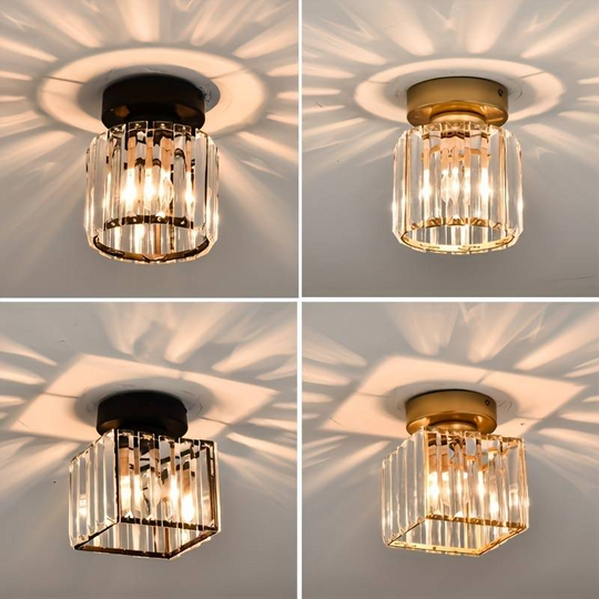 Moderne Loftslampe med Krystaller 0