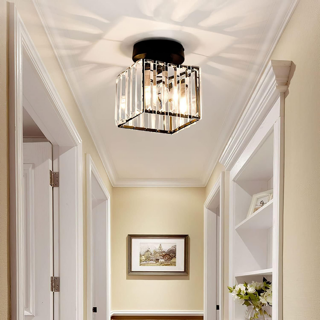 Moderne Loftslampe med Krystaller 3