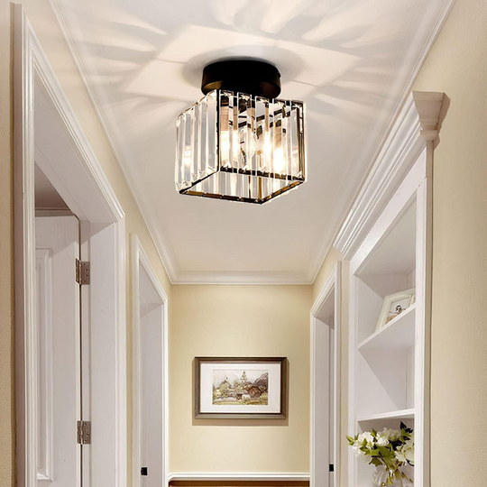 Moderne Loftslampe med Krystaller 3