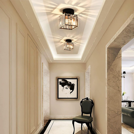 Moderne Loftslampe med Krystaller 6