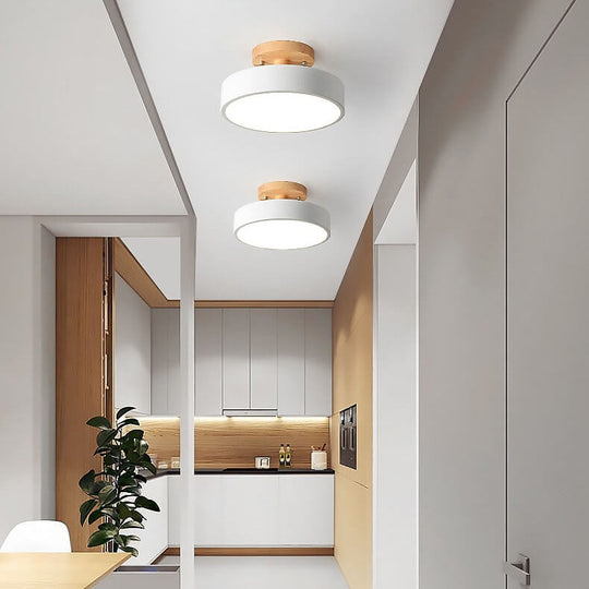 Moderne Loftslampe til Stue og Soveværelse - Rund LED Design med Dæmpning 0