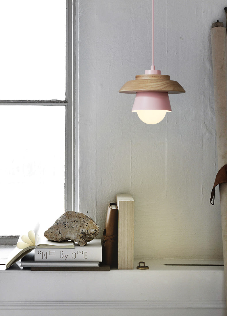 Moderne Pendel Lampe i Træ 9