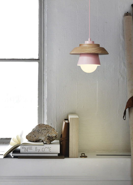 Moderne Pendel Lampe i Træ 9