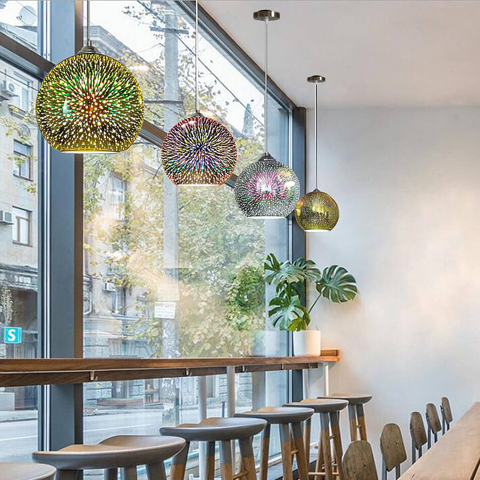 Moderne Pendel med 3D Fyrværkeri Design 3