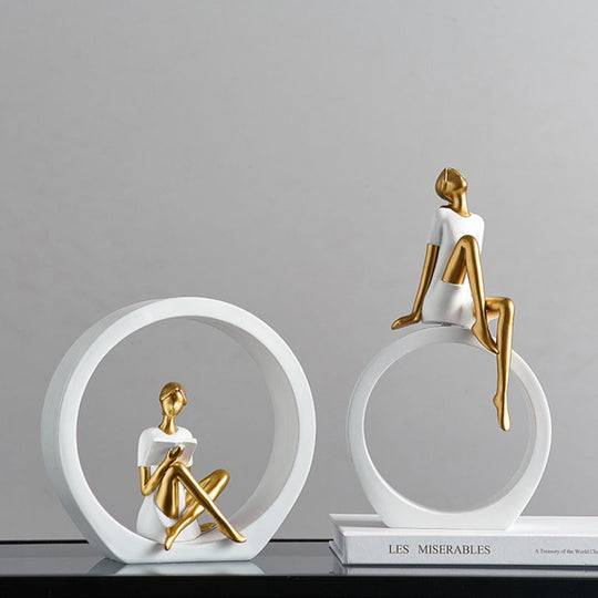 Moderne Pige Ornament til Skrivebord 3