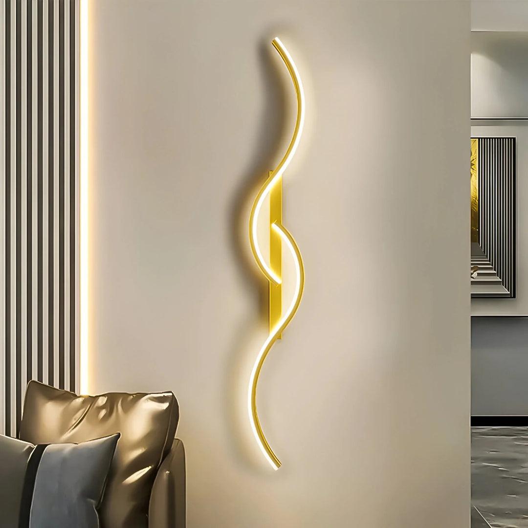 Moderne Væglampe Buet Design 0