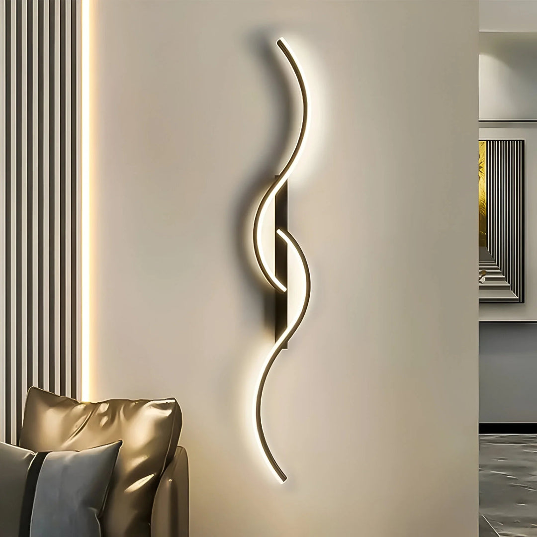 Moderne Væglampe Buet Design 1